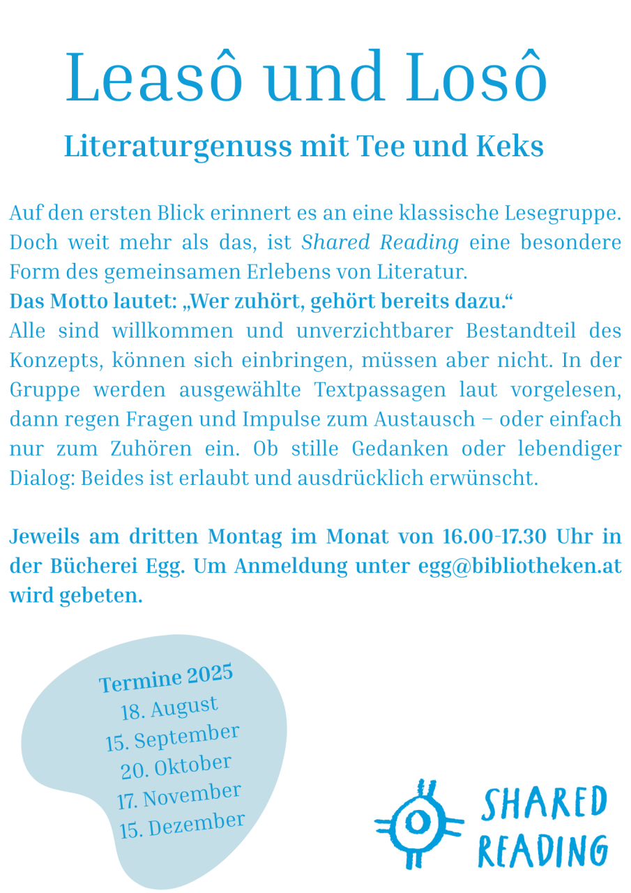 Leasô und Losô Flyer 2025